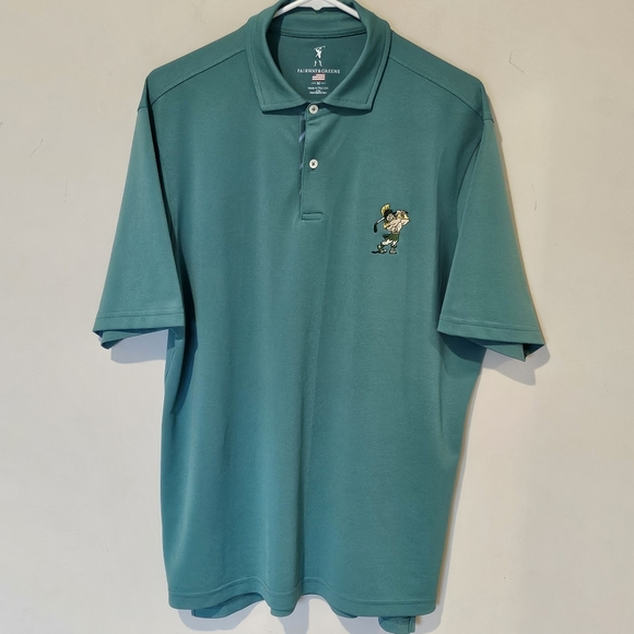 Fairway & Greene Performance Golf Polo Shirt - Michigan State Swinging Sparty - Picture 1 of 8